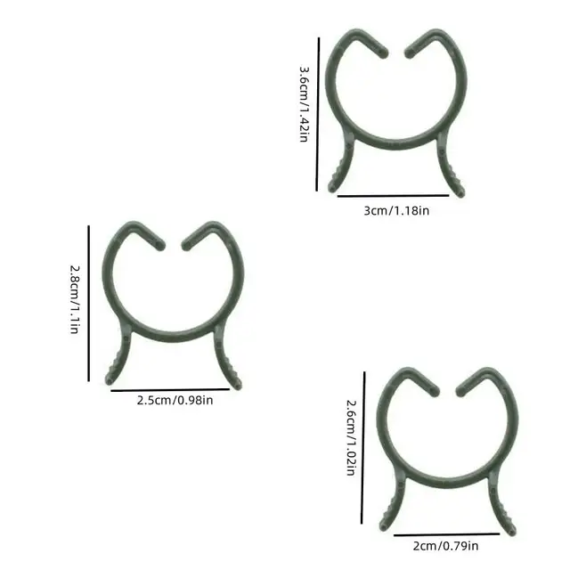100/200pcs Plant Clips, 3 Size Clips For Attaching Plants, Garden Clips, Plant Support Clips, Climbing Plant Clips, Plant Clips 4