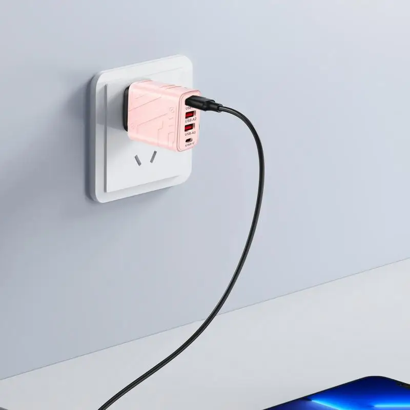 USB Wall Plug Fast Charging Wall USB Charger Portable Wall Charger USB Type C Phone Charger Fast Charge Block 40W For