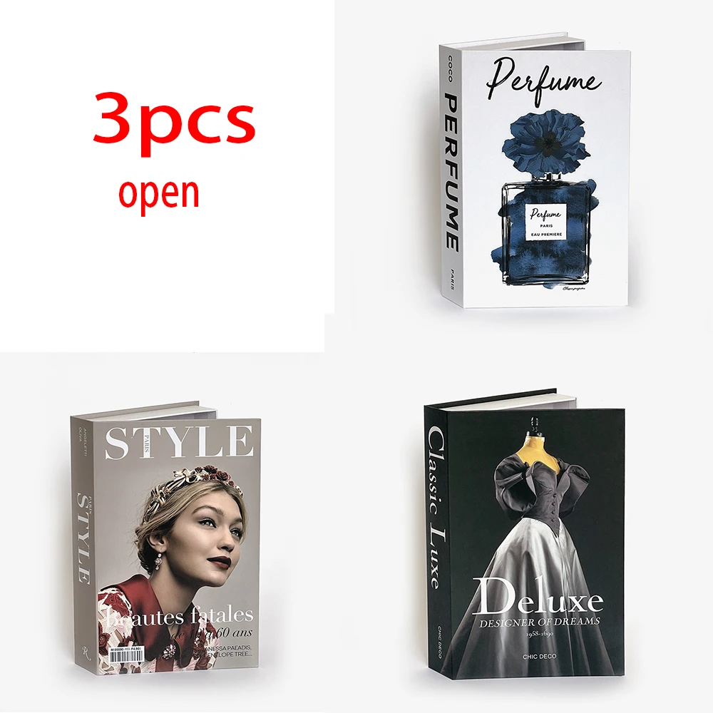 Luxury Fashion Decorative Faux Book