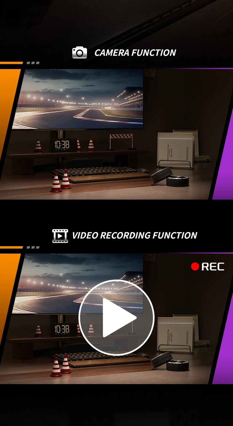 Auto radiocomandata con telecamera 4k e led per bambini_voghion.com