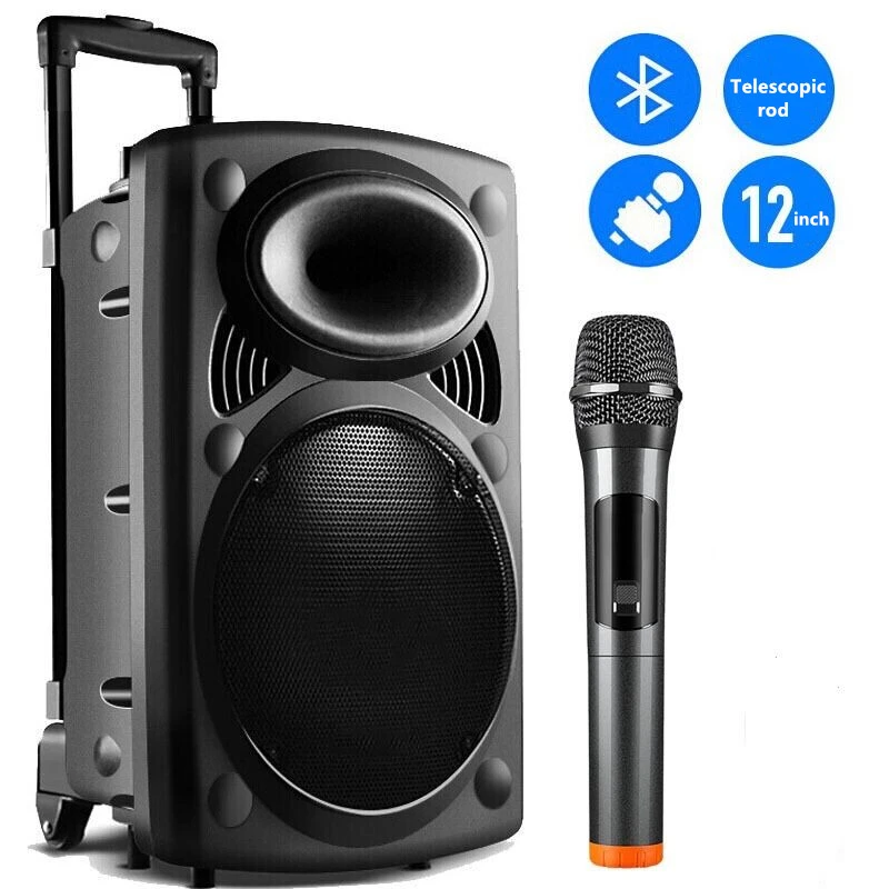 Samenhangend Ook Onderling verbinden Karaoke Speakers Microphone | Wireless Karaoke Speaker 12 | Portable  Karaoke Subwoofer - Speakers - Aliexpress