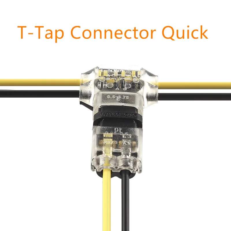 

5PCS T-Tap Connector Quick Electrical Cable Connector Snap Splice Lock Wire Terminal Waterproof Crimp Wire Terminal