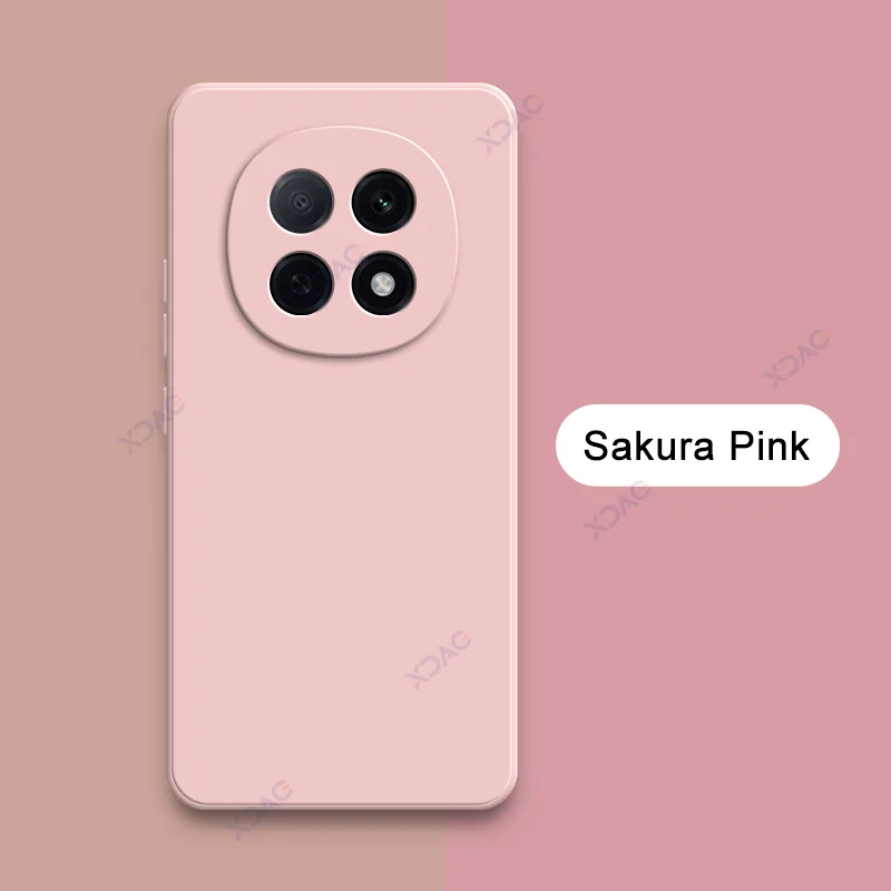 Luxury Dual Layer Cellphone Case with Camera Protection - Soft Square Liquid Silicone Cover