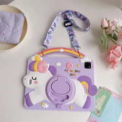 Kids Silicone Stand Case for 11 - inch Tablet - Durable Protective Cover (With Strap)