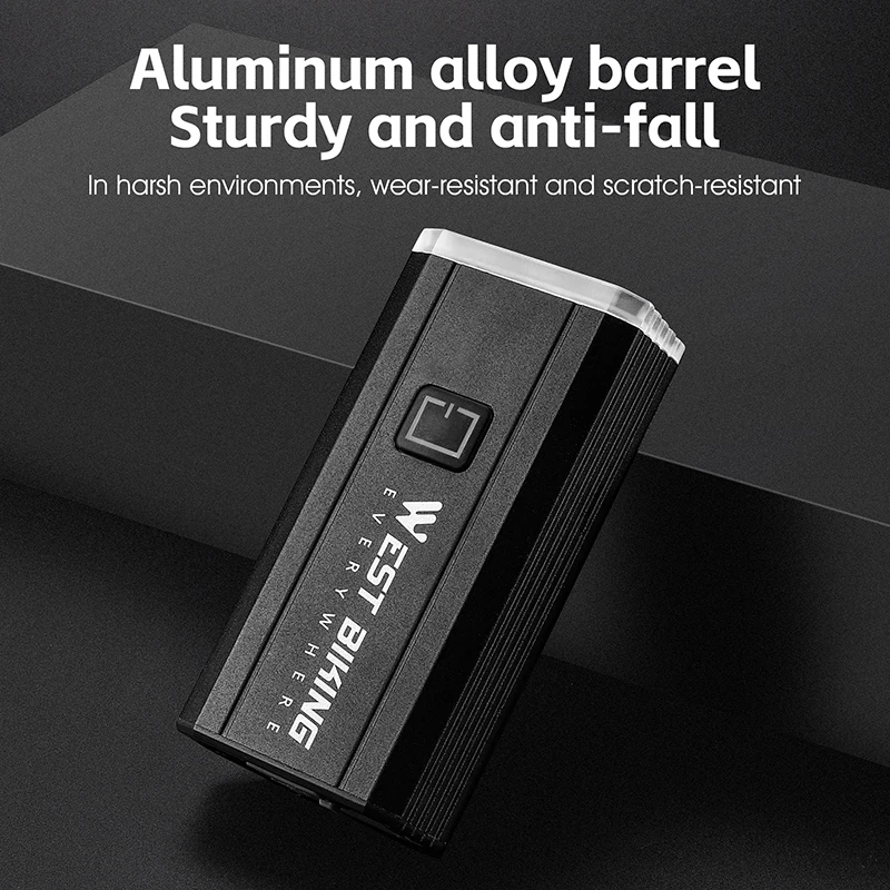 WEST BIKING High Brightness Bicycle Headlight 1000 1500 Lummens Type-C Charging Bike Front Light Waterproof Cycling Light