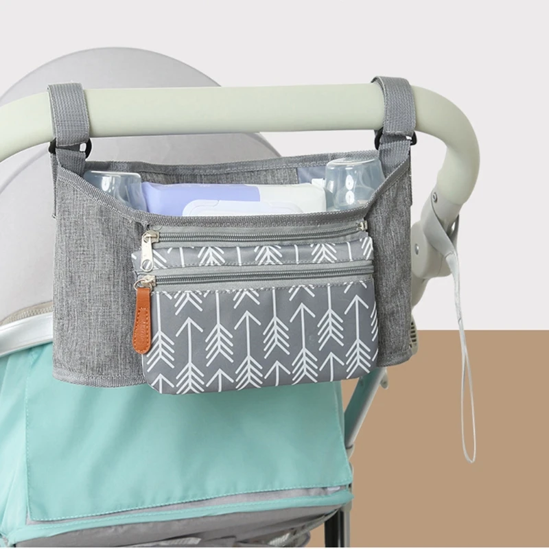 Baby Stroller Bag Universal Wearproof Diaper Nappy Bag Multi-Pocket Mummy Travel Bag Holder Cup Organizer for Newborn Pram Cart baby stroller cover net