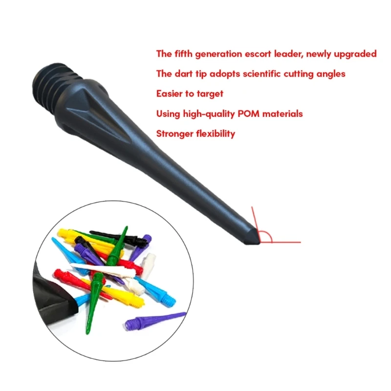 

100 PCS Plastic Tip Dart Point Soft Dart Tip 2BA Replacement Tip High Precisions Electronic Dart Tip Dart Accessories