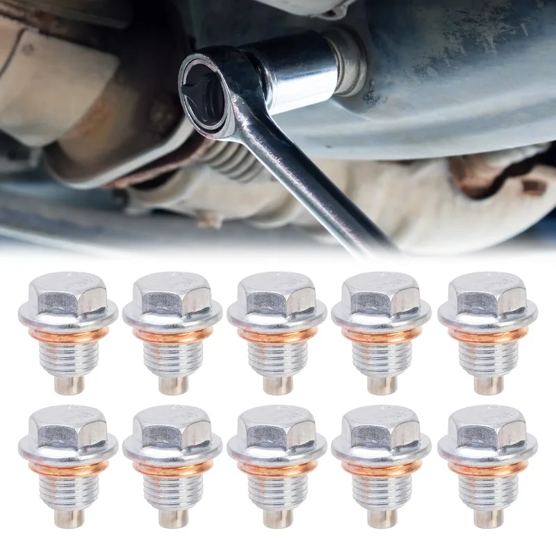 Magnetic Oil Drain Plug M12x1.25 Neodymium Magnet Stainless Steel Bolt For Honda Hyundai Volkswagen Kia