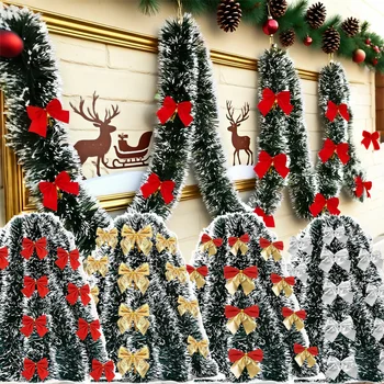 Christmas Tinsel Ribbon Garland 1