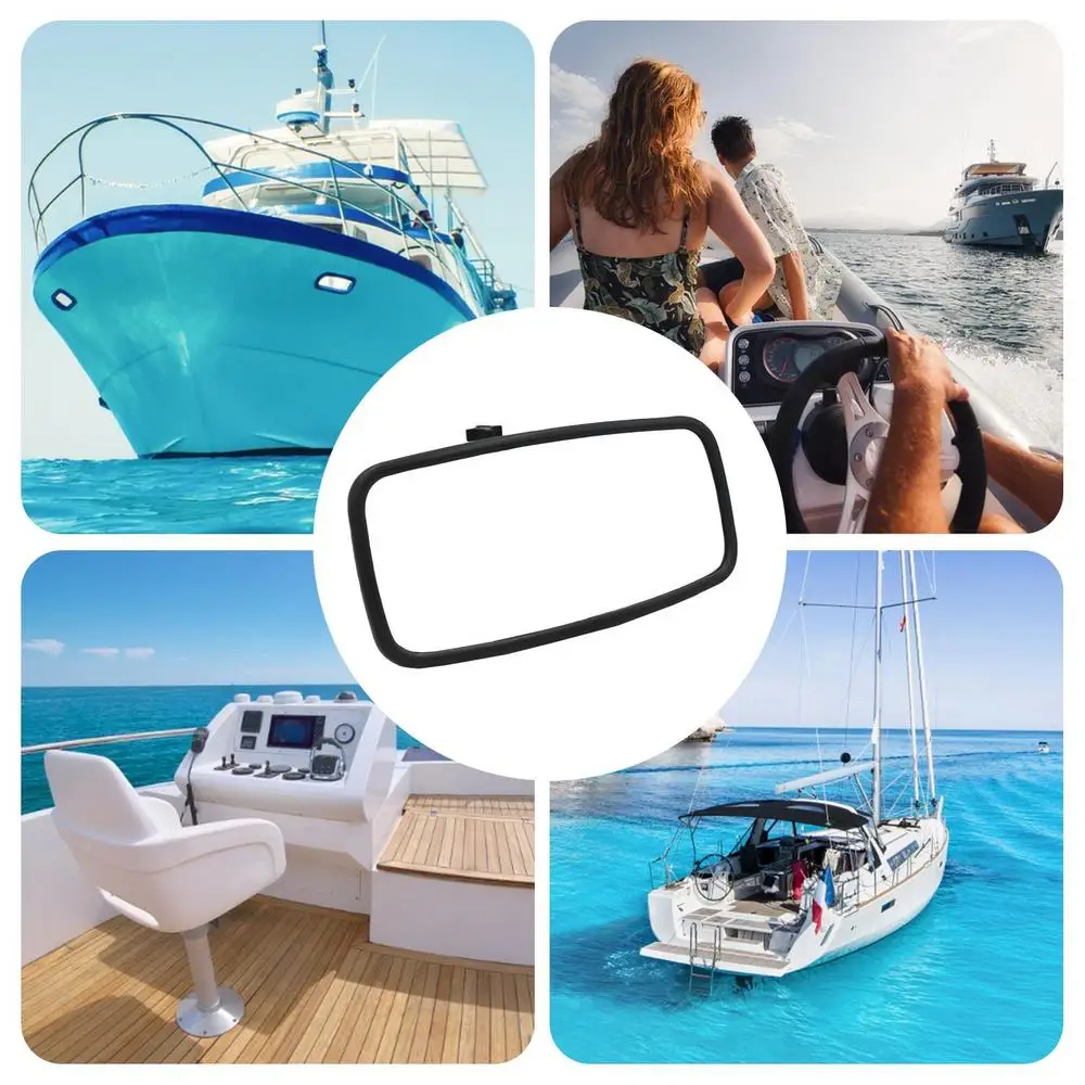 Description Picture 5 of itemMarine Rear View Mirrors For Boat Marine Mirrors For Surfing Large Water Ski Rear View Boat Clamp Mirrors For Clear Vision For