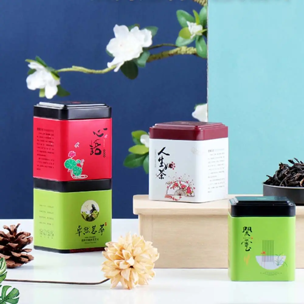 Aluminum Sugar Solid Sealed Canister Kitchen Storage Tea Box Coffee Jar Airtight Container Tea Caddies