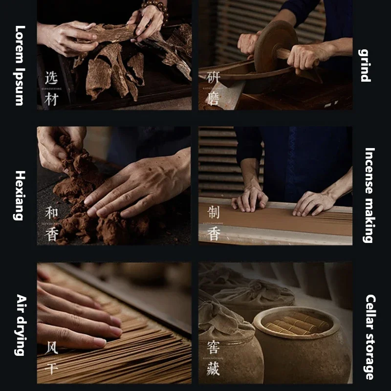 GBBMA 33g Natural Xiangyun incense coil sandalwood ambergris incense Used in yoga Meditation fall asleep Indoor aromatherapy Palo Santo Incense