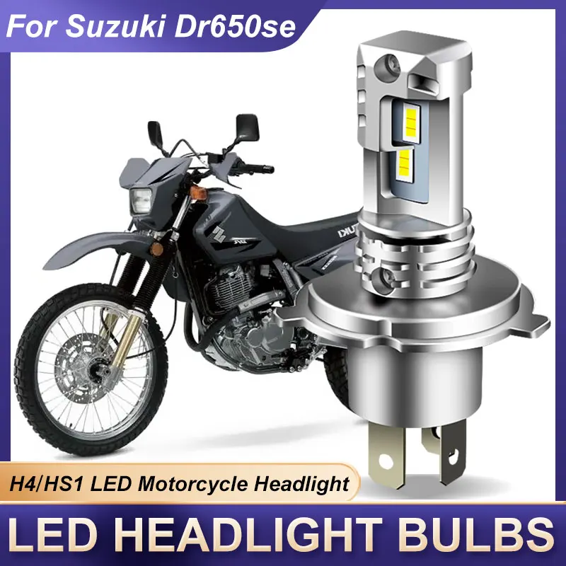 1pcsH4HS1LEDmotorcycleheadlightWhite6000lmForSuzukiDR650SE