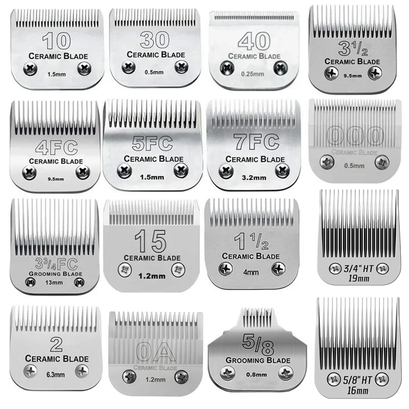 Pet Clipper, Dog Hair Trimmer, Dog Clipper, Detachable Clipper Ceramic Blade, for Andis, Oster A5, Wahl KM Series