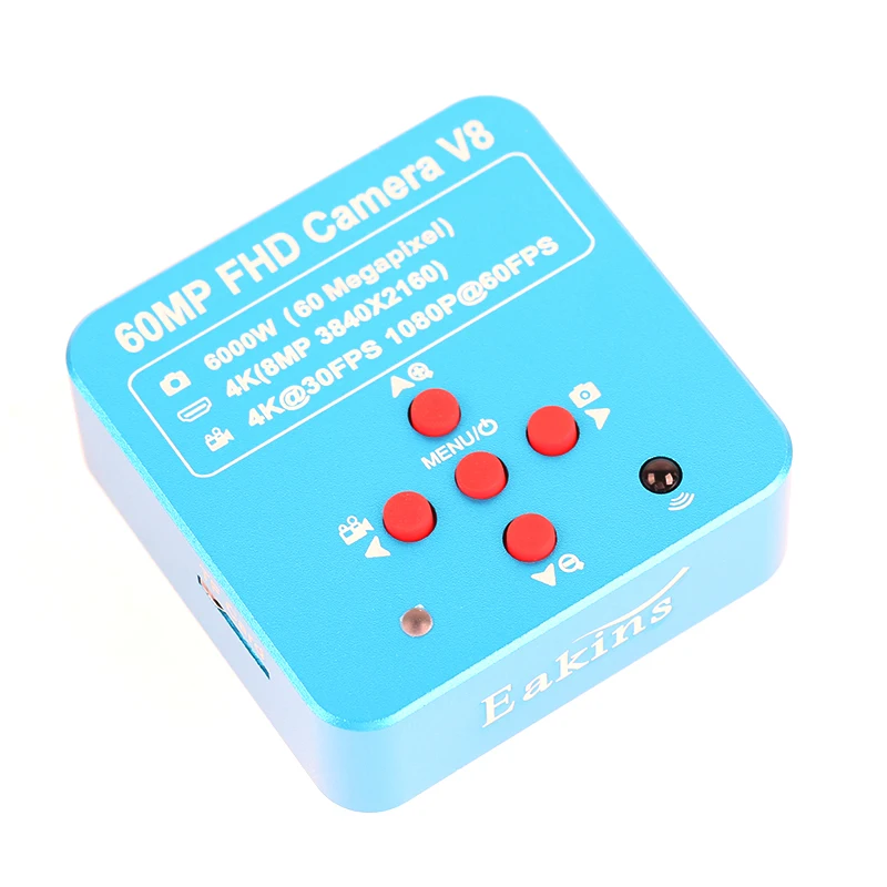 60MP 4K HDMI USB 비디오 카메라 3.5X-90X 180X 동시 초점 삼안 스테레오 현미경 1/2 CTV 렌즈 단일 암 회전 브래킷