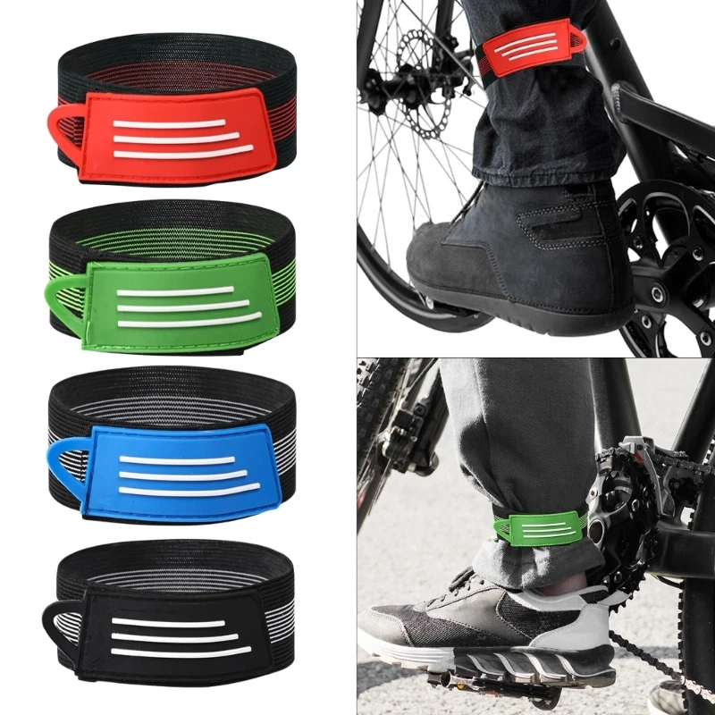 4Pcs Bike Ankle Leg Trousers Pant Bands Clip Strap Cycling Ankle