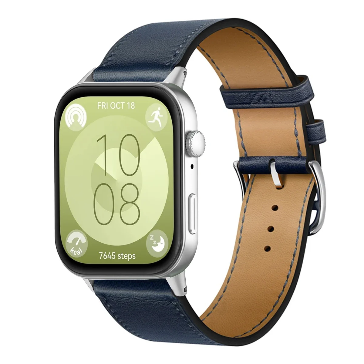 Premium PU Leather Sport Wristband Bracelet - Universal Smartwatch Replacement Strap