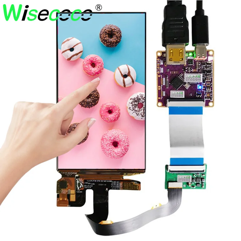 Am-oled 5.5 Polegada 1920×1080 Tela Oled Ips Fhd 1080×1920 Multi-touch Screen Raspberry pi Display 60hz Placa de Motorista
