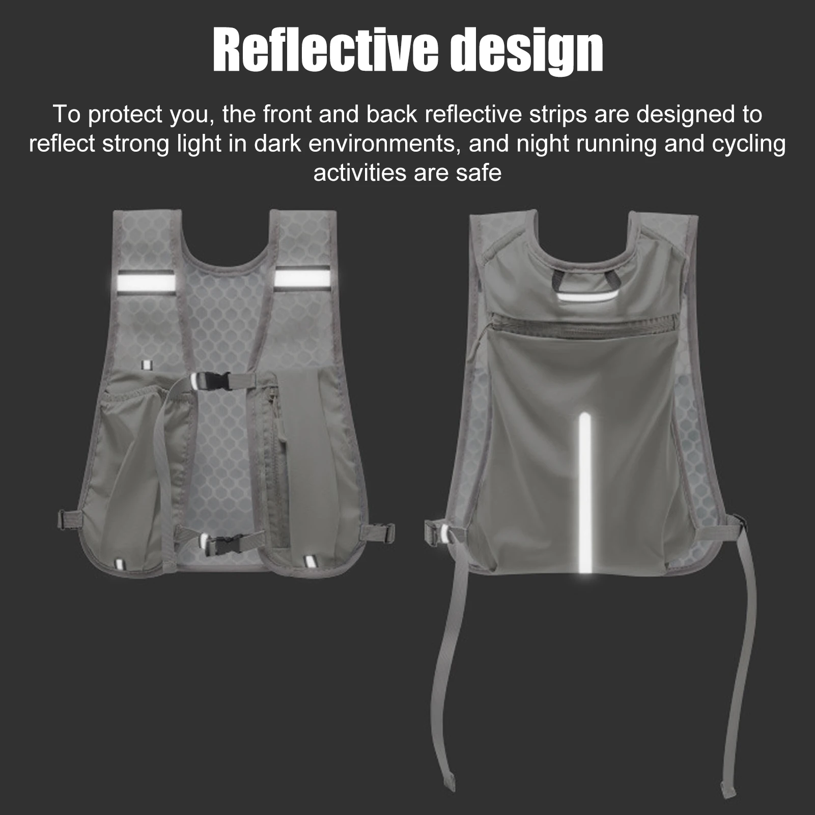 Running Water Bottle Storage Vest 2
