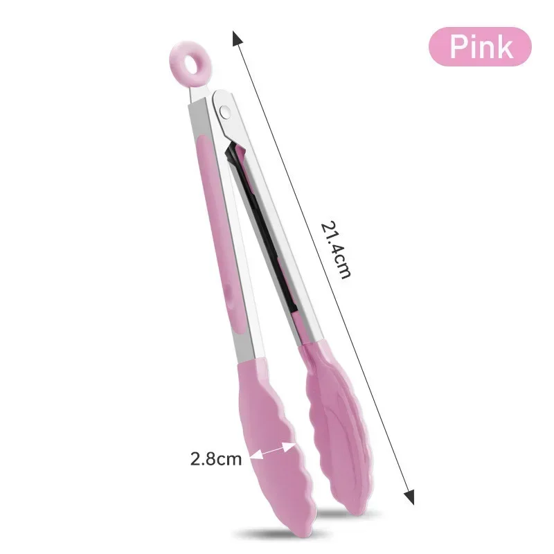 Creative Non-Slip 7-Inch Grilling and Serving Tongs