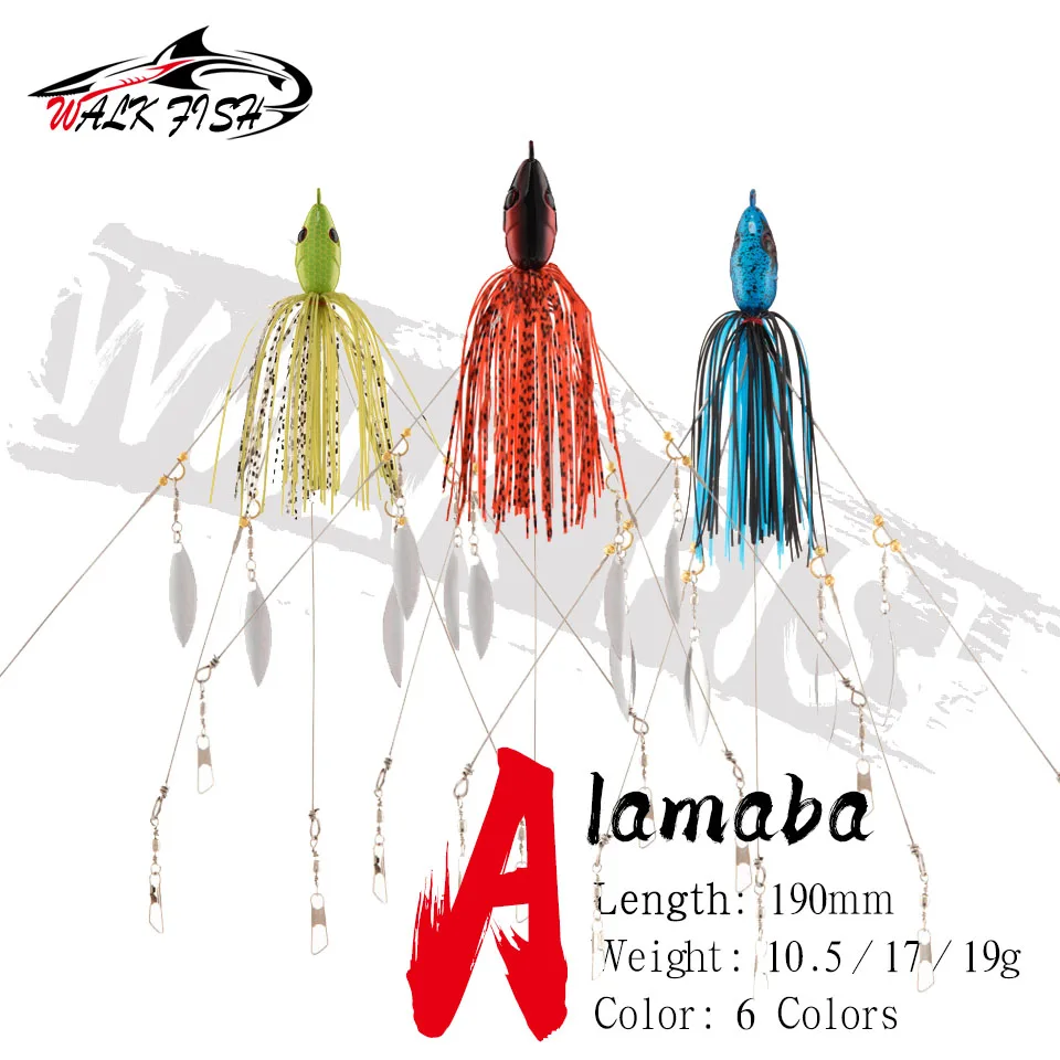 WALK-FISH-1PCS-10-5g-17g-19g-Alabama-Rig-Head-Umbrella-Fishing-lure-Rig ...