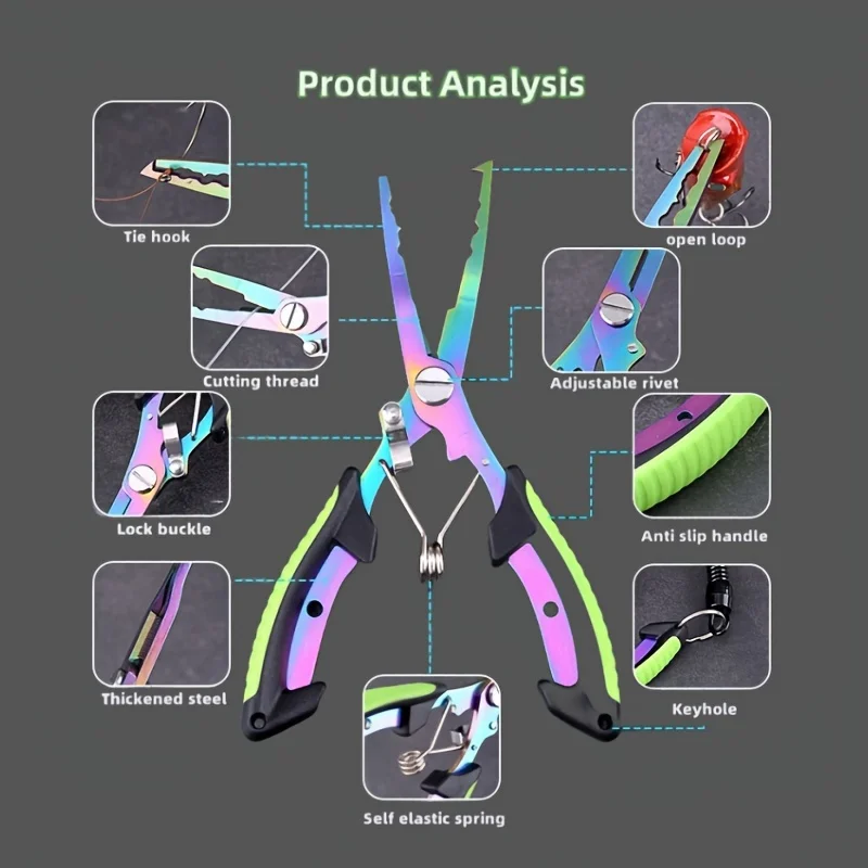 Stainless Steel Line Cutter & Split Ring Opener" 3