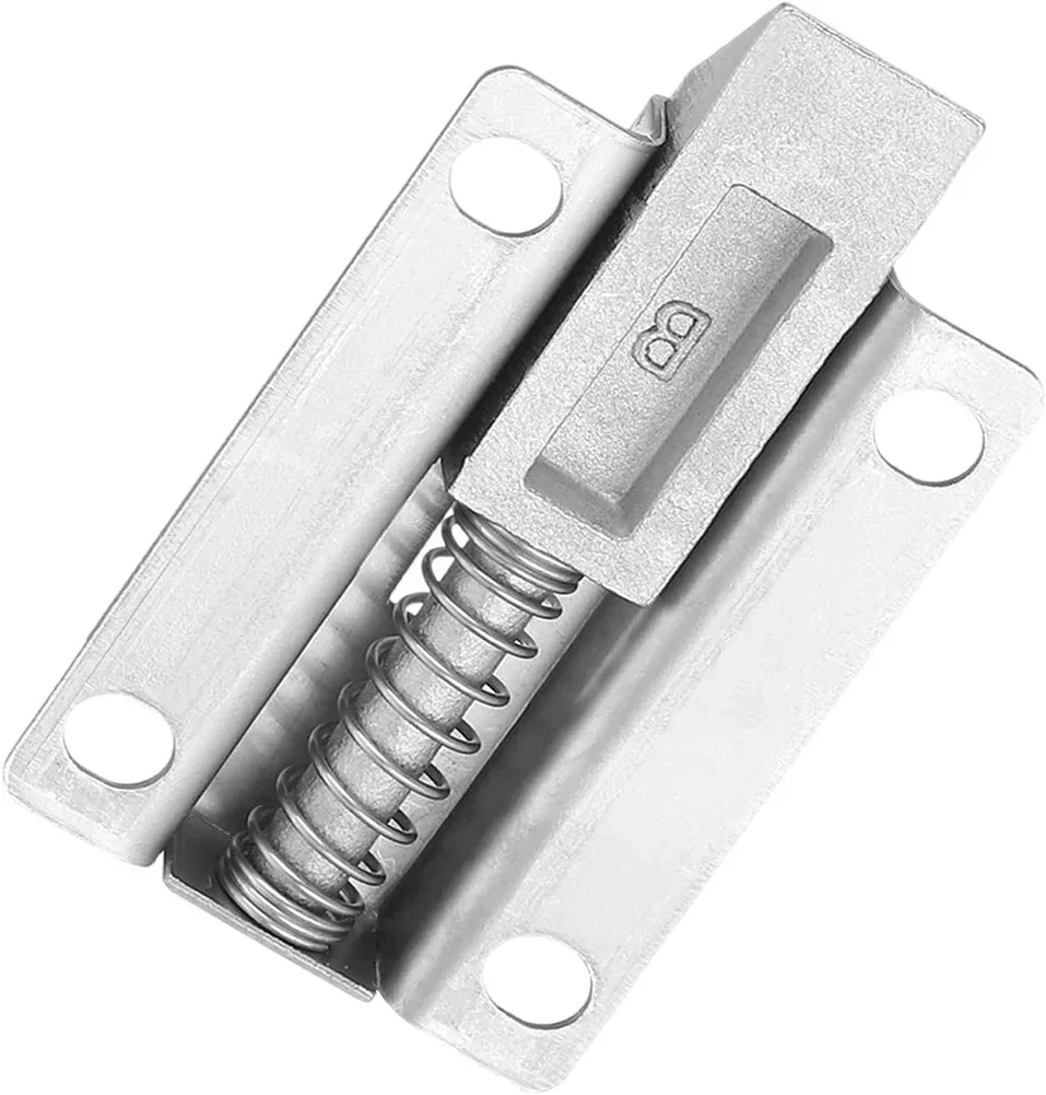Stainless Steel Automatic Spring Latch Lock Toilet Door Buckle Bolt Anti-theft Wooden Door Latch 50mm/2 Inch Spring Bounce Lock door latch