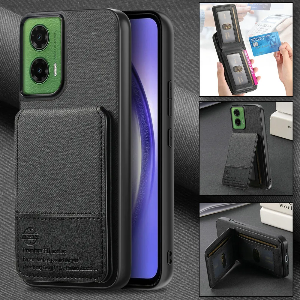 RFID Block Leather Card Case Back Cover