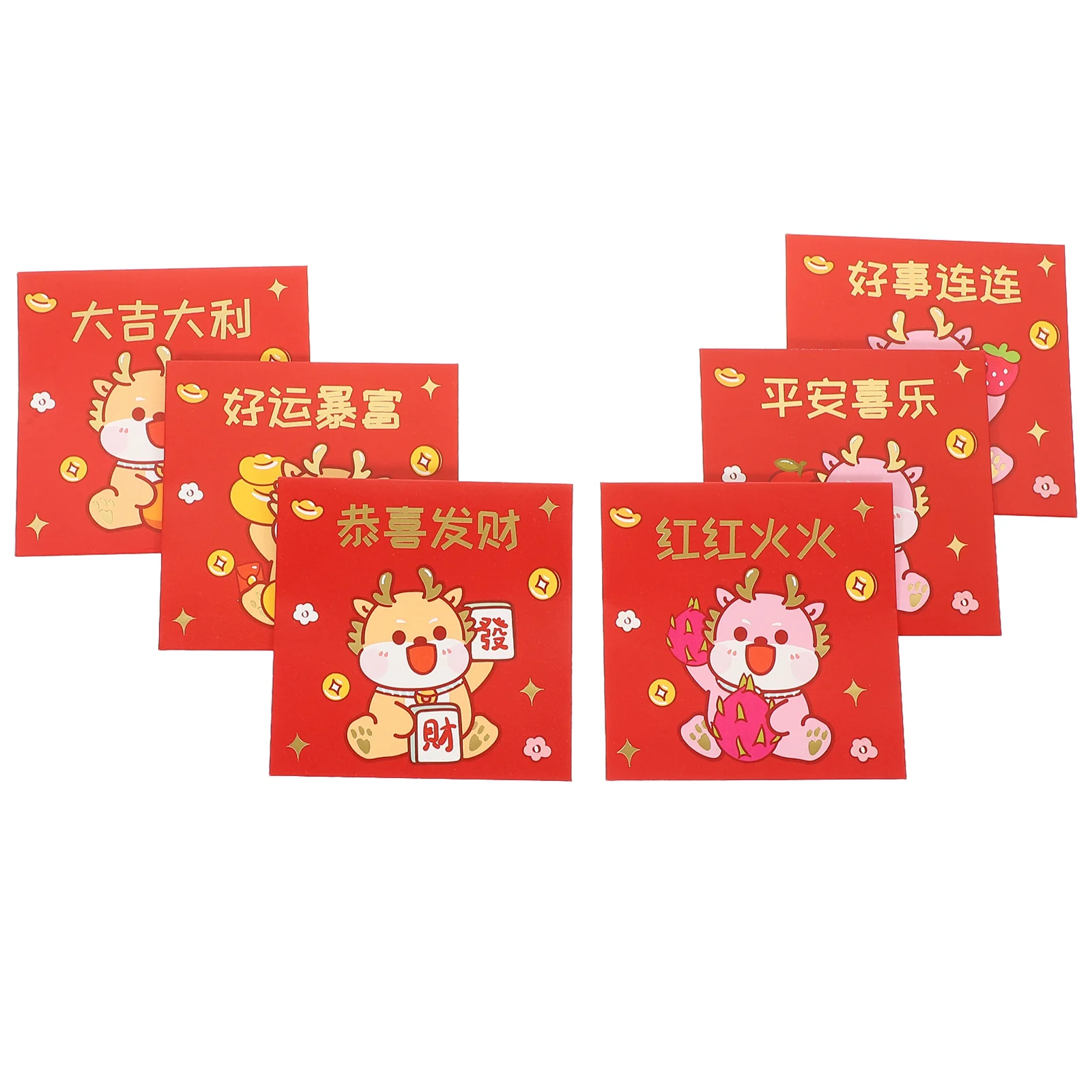 6pcs Red Packets Chinese Style Red Envelopes New Year Money Pockets Party Supply Mixed Style red packets for new year letter envelopes paper red envelopes red money pockets paper red packets for party money gift