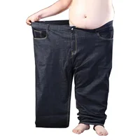 Plus Size men jeans 200KG Large size 14XL 11XL 12XL 15XL autumn and winter pants large stretch straight 50 54 56 60 black jeans 1