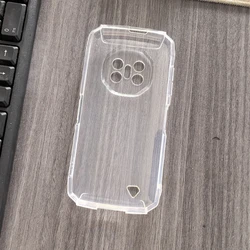 Black Transparent TPU Silicone Soft Phone Case - Protective Back Cover for Doogee Fire 3 pro (Clear)