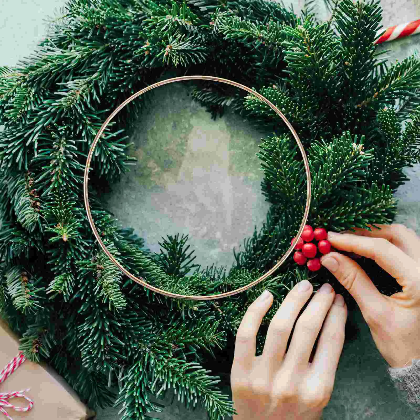10 Pcs Metal Dreamcatcher Hoops Craft Rings Round Wreath Wire Home Decor Wind Chimes Hanging Projects Tassel Plant Macrame Gifts 2