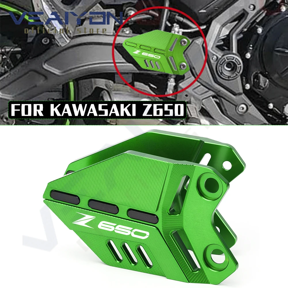 

Motorcycle Footpeg Footrest Front Brake cylinder Heel Plates Guard Protector FOR KAWASAKI Z650 NINJA 650 NINJA650 2017-2022 2021