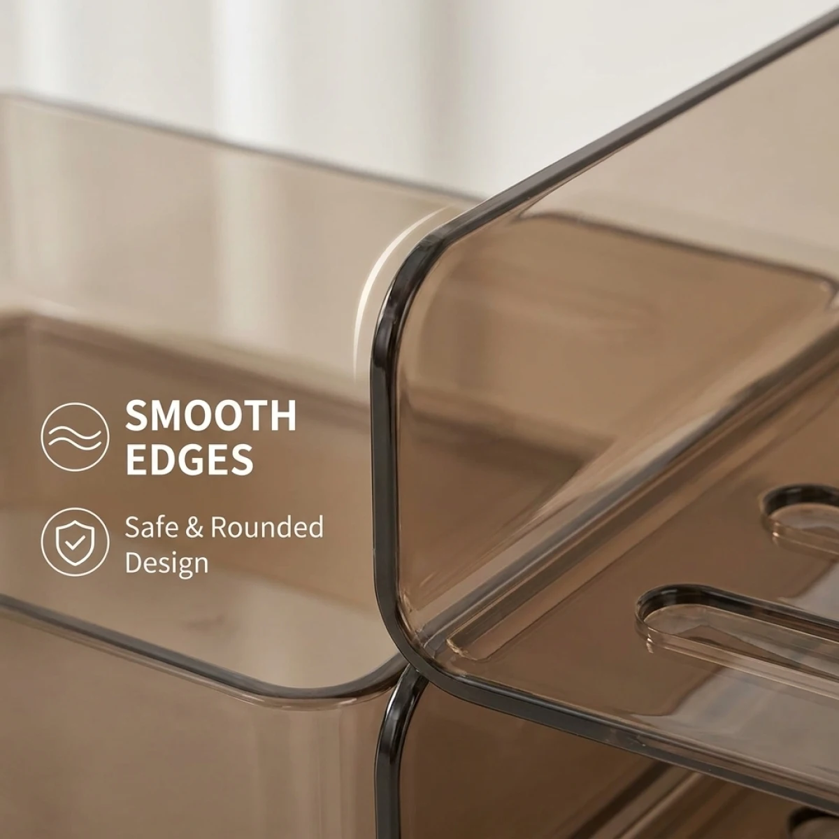 빈티지 브라운 아크릴 파일 랙으로 책상을 업그레이드하세요 ? 홈 데코 & 정리함, 따뜻한 모던 스타일, 지금 구매하세요