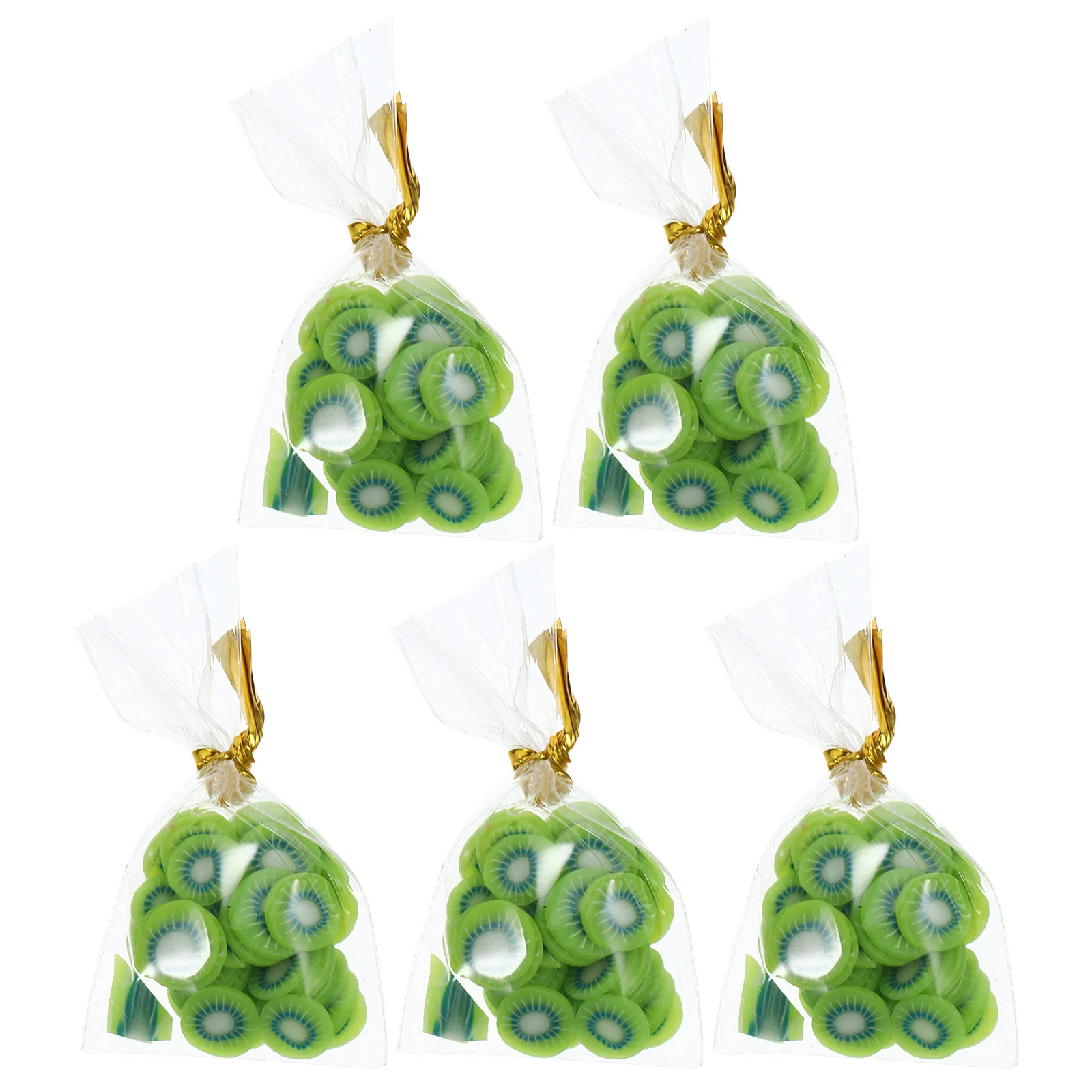 

5 Pcs Candy Model Packaged Fruit Decor Simulated Food Dessert Toy for Mini House Goodie Bags