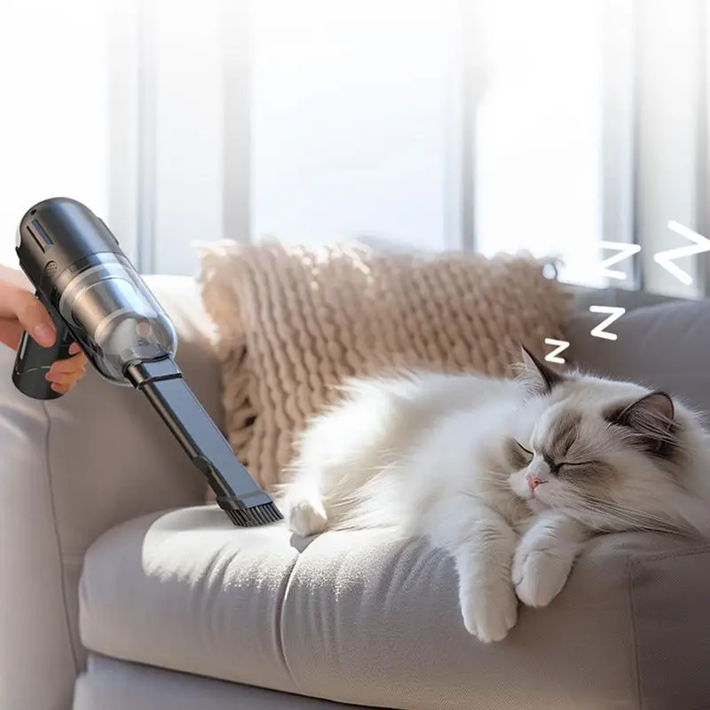 Wireless Car Vacuum Cleaner 6000Pa Cordless Handheld Cleaning Robot Auto Vacuums Strong Suction Cleaner For Car