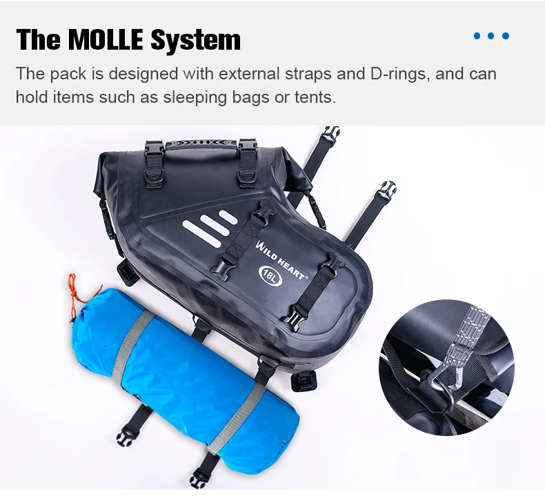 Motorradtasche 100% Wasserdicht 24L/36L/50L Große Kapazität 2 Stück Motorrad-Satteltaschen Universell Passende Motorrad-Seitentaschen – Detail 15