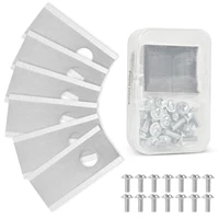 30pcs Trimmer Blade Replacement Lawn Mower Blade with screw for Worx LandXcape Garden Titanium Robotic Lawnmower Garden Tools 1