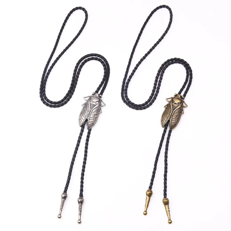 Adjustable Bolo Tie Popular Western Cowboy Teens Men Necklaces Dance Necktie woven necktie