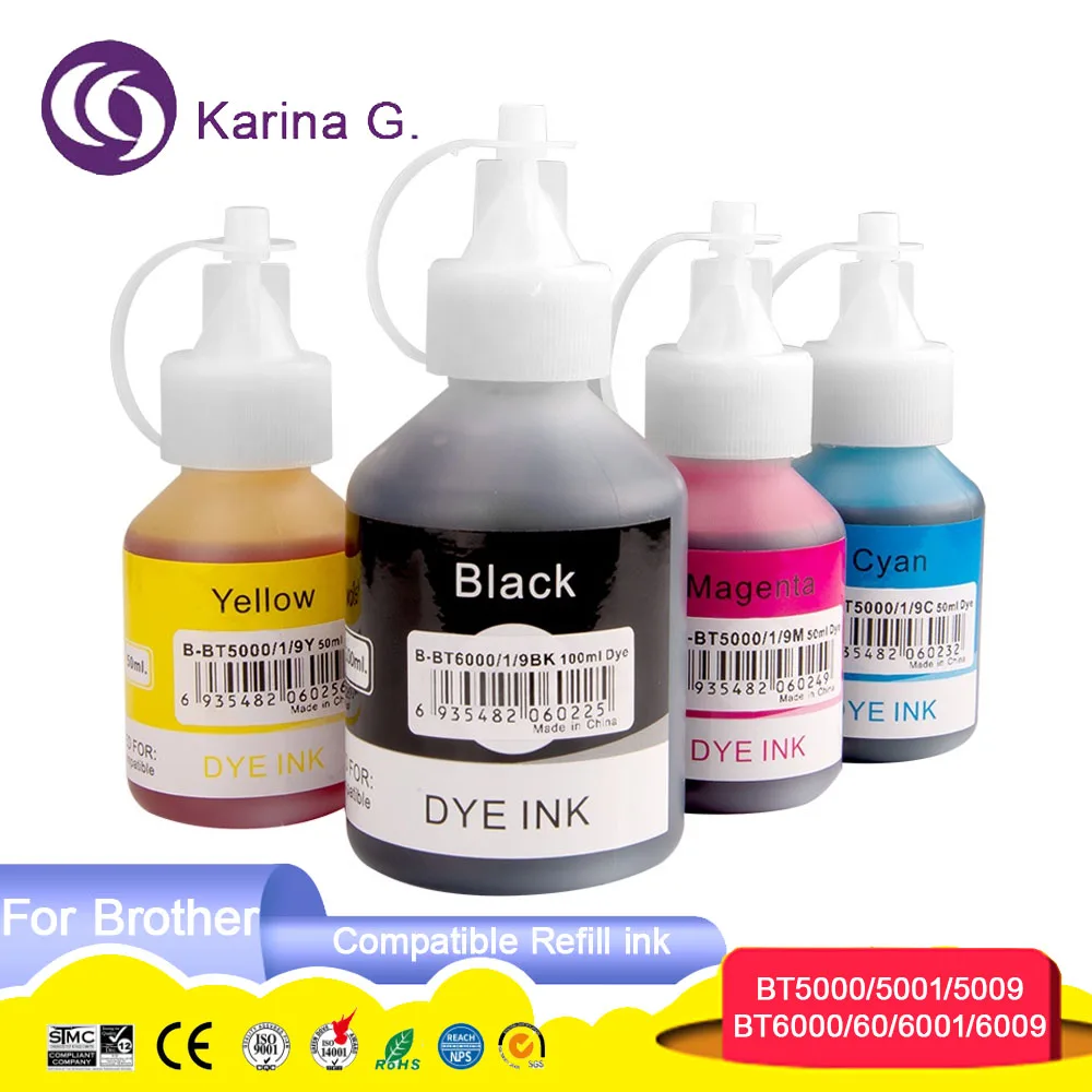 BTD60 BTD60BK BT6001BK BT6000 BT5000 BT6000BK Compatible Bottle Water Based Refi