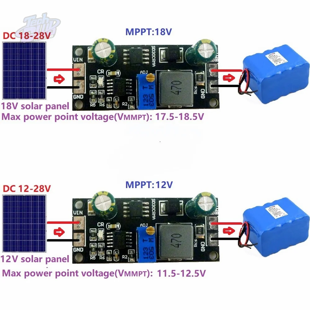 Controller Mppt 1A 3.2V 3.7V 3.8V 7.4V 11.1V 14.8V Inverter Li-Ion Modulo caricabatteria al litio Accessori di alimentazione - immagine 4