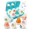 Montessori Matching Sorting Toys With Eggs Storage Box Smart Eggs Games Sorters Toy Educational Learning Game For Children Gifts 3