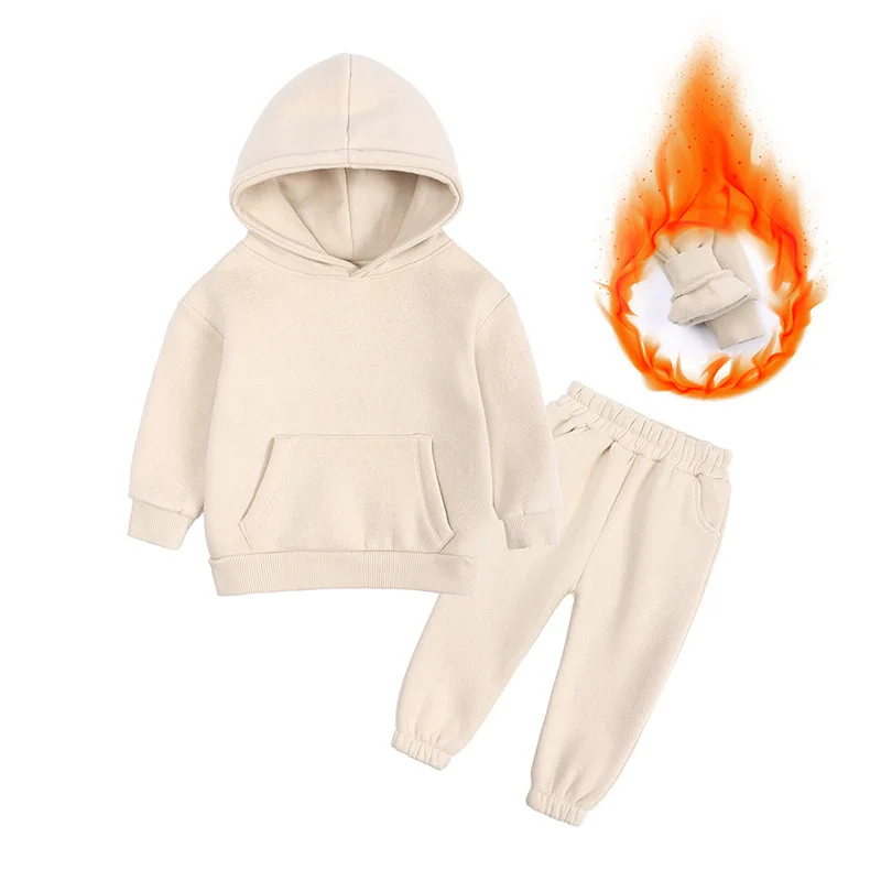 Boys Sport Suit Clothing Set Casual Warm Hoodie Long Sleeve Pant 2 Pcs