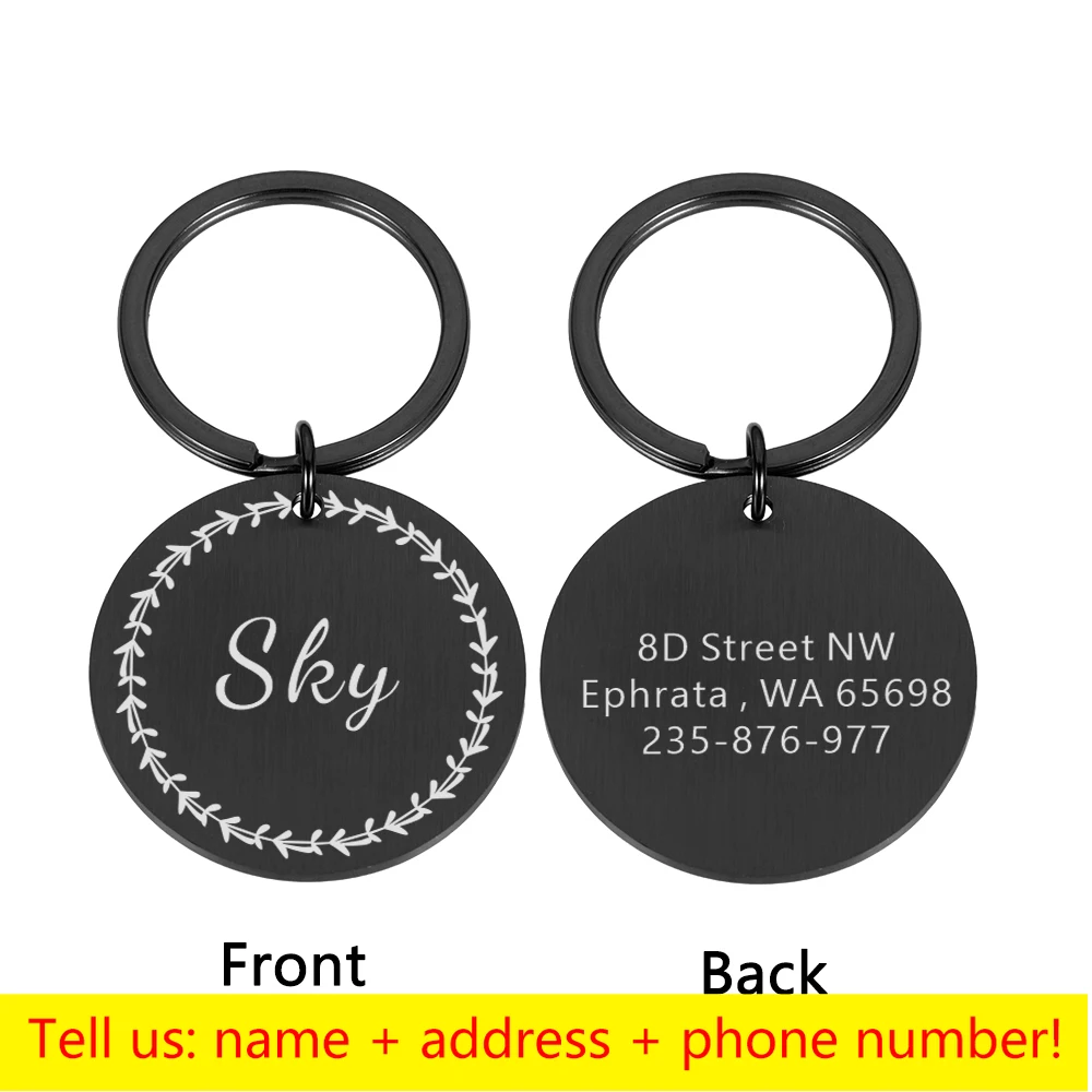 Personalized Dog Cat Pet ID Tags Engraved Cat Puppy Pet ID Name Number Address Collar For kitten Dog Tag Pendant Pet Accessories 