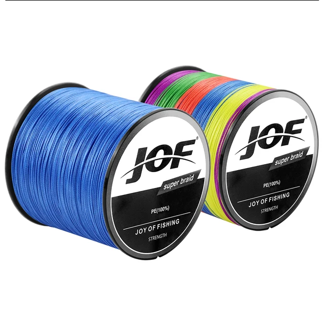 JOF 300m 500m 1000m 10LB - 80LB PE Multifilament 4 Strands Braid Line Ocean  Fishing Super Strong Carp Braided Fishing Line