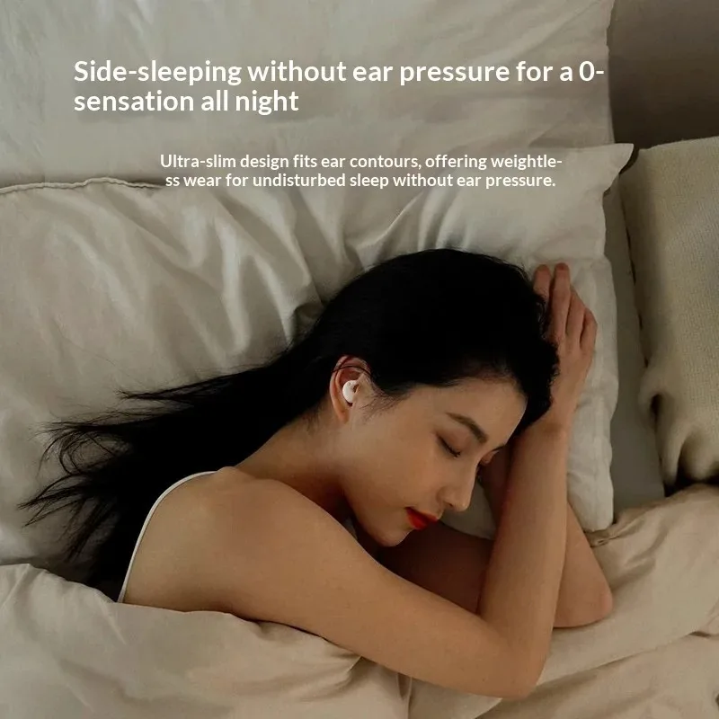 Ultra Sleep Wireless Earbuds Ergonomic Pressure-Free Fit For Side Sleepers All Day Wearing Comfort Extended Long Lasting Battery_voghion.com