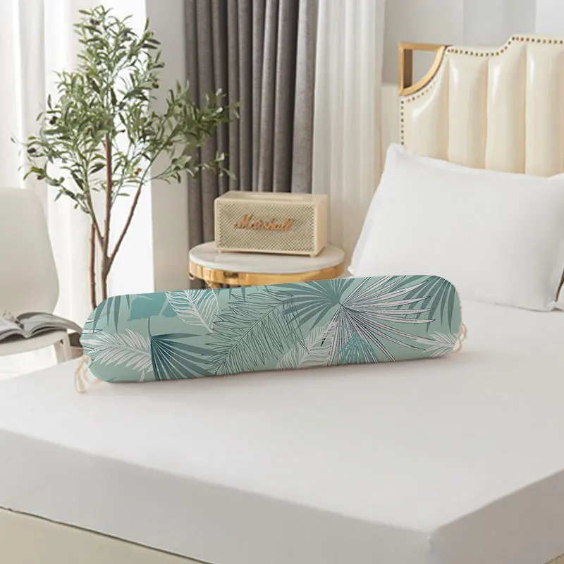1PC 106X35CM Cylindrical Pillow Case Long Pillow Cover Comfortable Pillow Case Neck Bolster Headrest Cushion Cover Home Decor 4