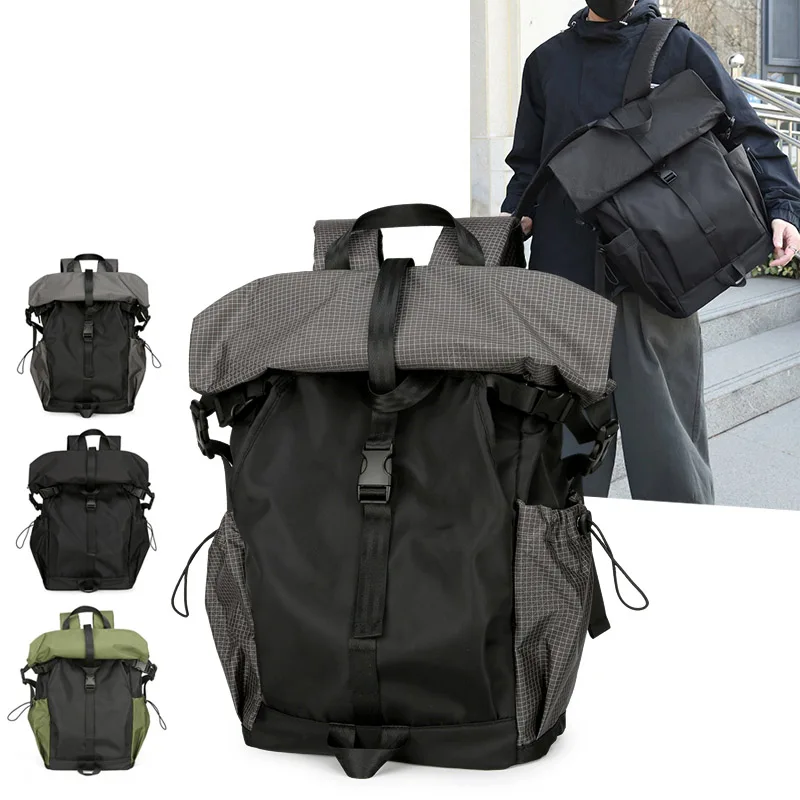 15.6inch Laptop Backpack Men's Large Travel Rucksack Teenage Students Schoolbag College Knapsack