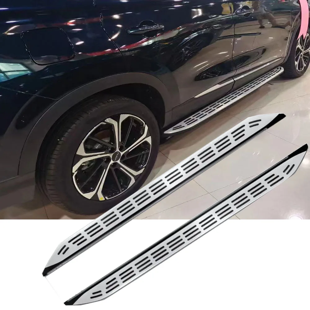 

2Pcs Aluminium Stainless steel side step fits for Chevrolet Tahoe 2020-2022 Side Step Nerf Bar Pedal