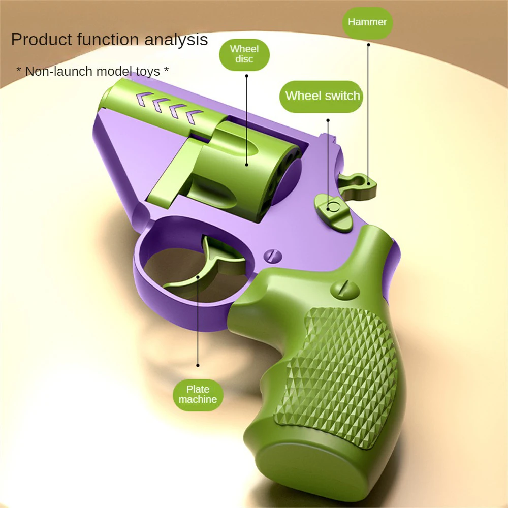 Radish Revolver Toy Guns Boy Toys Carrot Toy Mini Novelty Toys Parent-child Outdoor Toys Safe And Fun Carrot Toy Revolver Toy 4